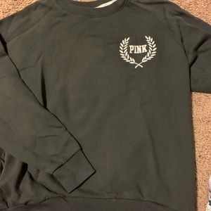 VS PINK Gray Crew Neck Sweatshirt